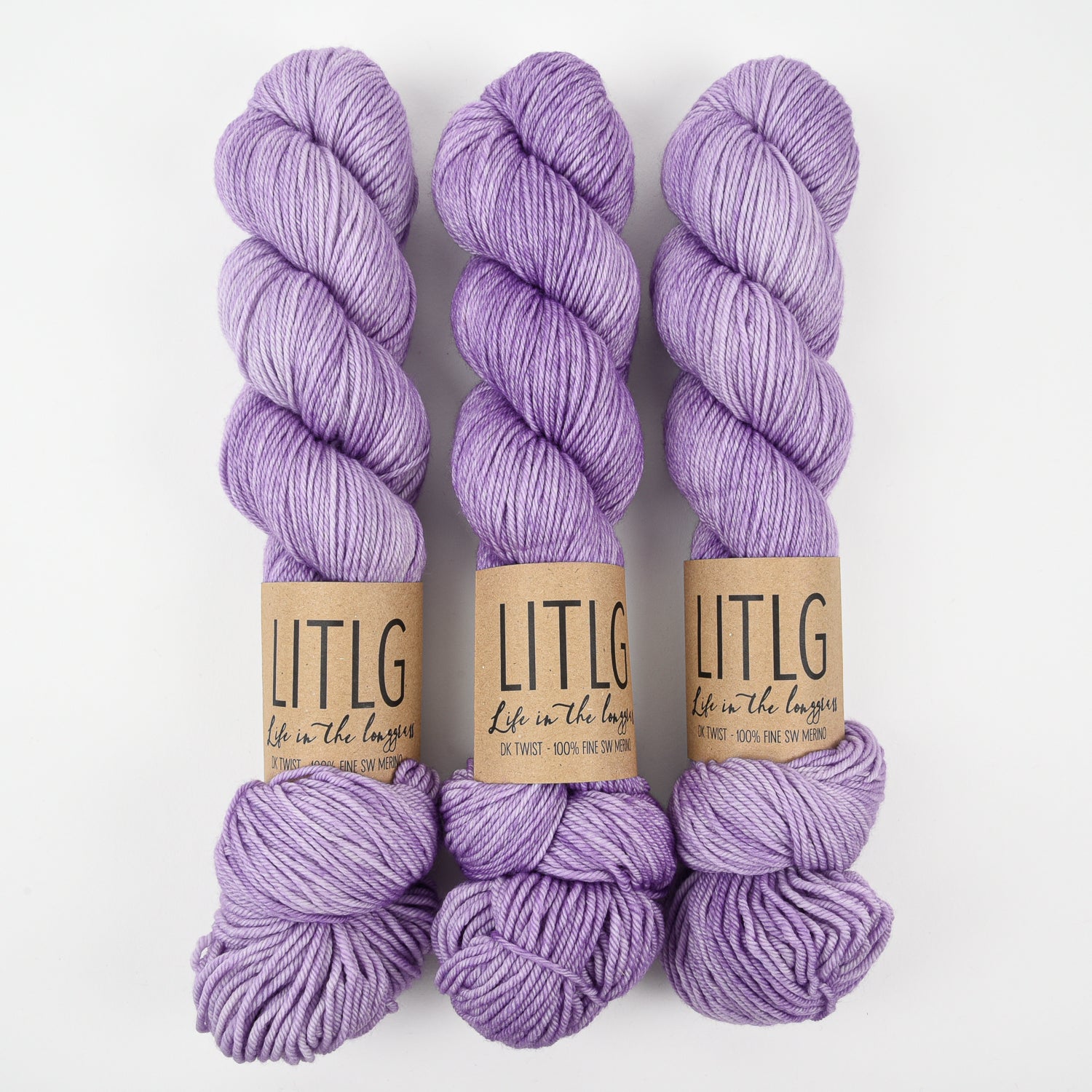 Life in The Long Grass LITLG DK TWIST - SUGAR PLUM Merino wool DK purple Yarn