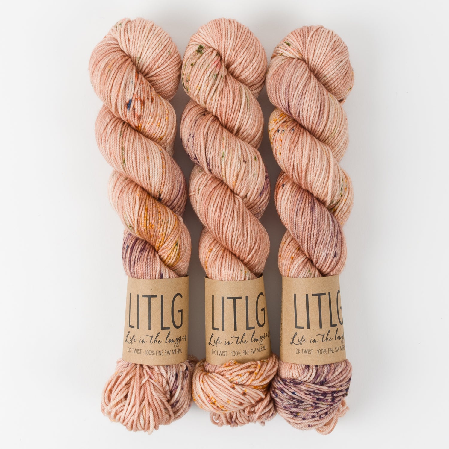 Life in The Long Grass LITLG DK TWIST - NOON Merino wool DK peach Yarn