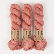 Life in The Long Grass HIGH TWIST SOCK - ANTIQUE Merino wool Fingering coral Yarn