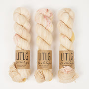 Life in The Long Grass HIGH TWIST SOCK - ANTLER Merino wool Fingering beige Yarn