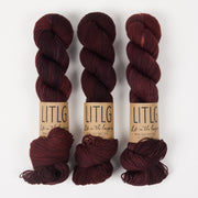 Life in The Long Grass HIGH TWIST SOCK - BAROQUE Merino wool Fingering brown Yarn