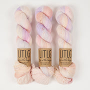 Life in The Long Grass HIGH TWIST SOCK - BILLOW Merino wool Fingering multicolour peach Yarn