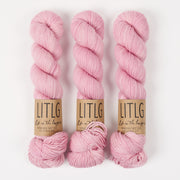 Life in The Long Grass HIGH TWIST SOCK - BLOSSOM Merino wool Fingering pink Yarn