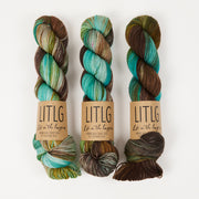 Life in The Long Grass HIGH TWIST SOCK - BURNISHED Merino wool Fingering brown Yarn