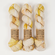 Life in The Long Grass HIGH TWIST SOCK - CREST Merino wool Fingering white Yarn