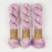 Life in The Long Grass HIGH TWIST SOCK - DAMASK Merino wool Fingering pink Yarn
