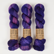 Life in The Long Grass HIGH TWIST SOCK - NOBLE Merino wool Fingering purple Yarn