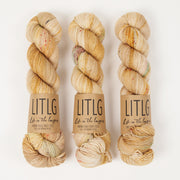 Life in The Long Grass HIGH TWIST SOCK - POLLENATE Merino wool Fingering beige Yarn