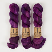 Life in The Long Grass HIGH TWIST SOCK - ROSE GARNET Merino wool Fingering pink Yarn