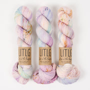 Life in The Long Grass HIGH TWIST SOCK - ROSEHIP Merino wool Fingering rainbow Yarn