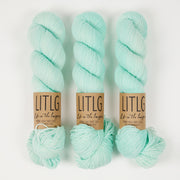 Life in The Long Grass HIGH TWIST SOCK - SAILOR MOON Merino wool Fingering green turquoise Yarn