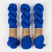 Life in The Long Grass HIGH TWIST SOCK - STELLAR Merino wool Fingering blue Yarn