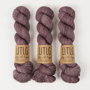 Life in The Long Grass HIGH TWIST SOCK - STORM Merino wool Fingering grey Yarn