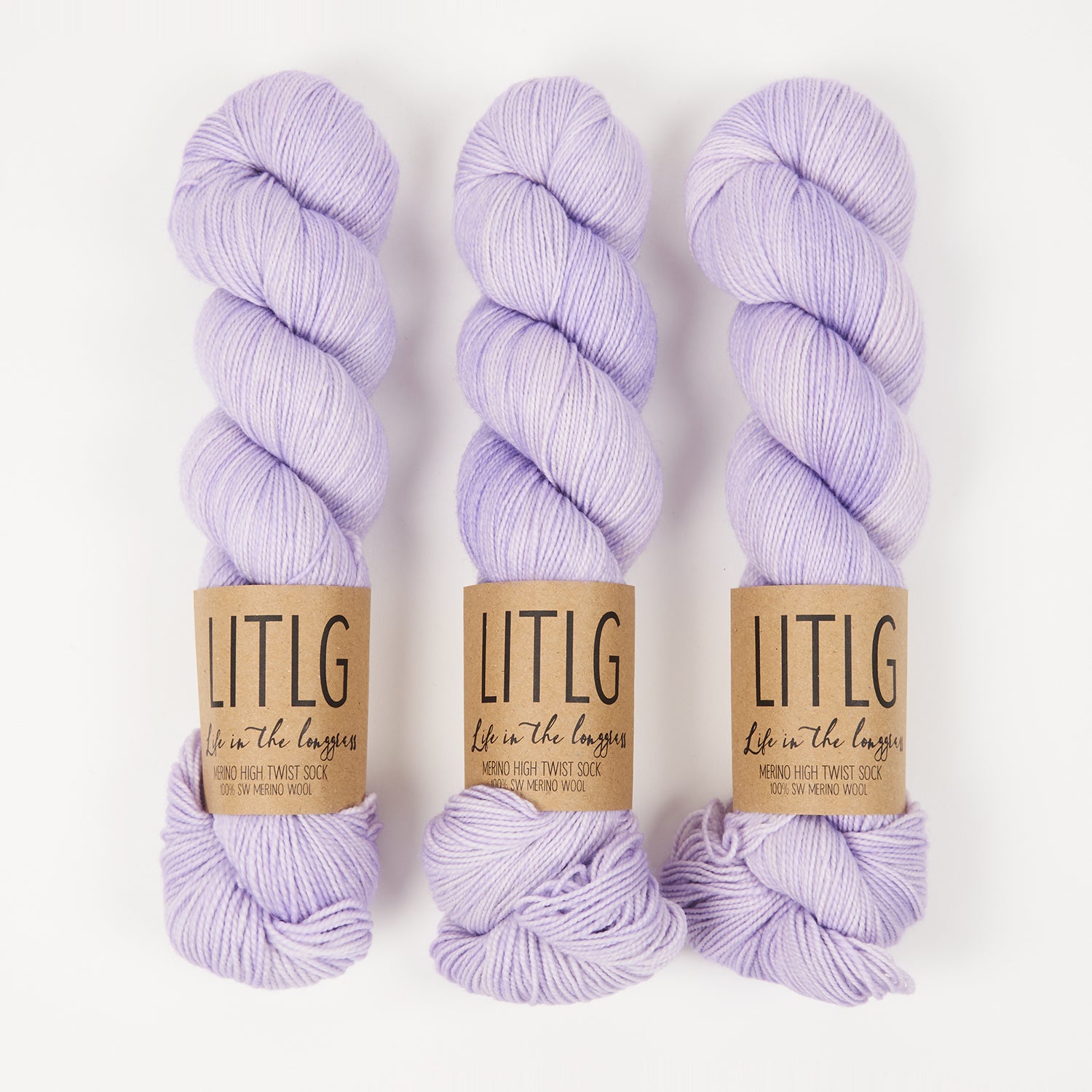 Life in The Long Grass HIGH TWIST SOCK - SUGAR PLUM Merino wool Fingering purple Yarn