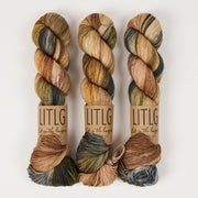 Life in The Long Grass HIGH TWIST SOCK - WINTERVIEW Merino wool Fingering beige brown Yarn