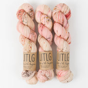 Life in The Long Grass HIGH TWIST SOCK - BEACHCOMBER Merino wool Fingering pink Yarn