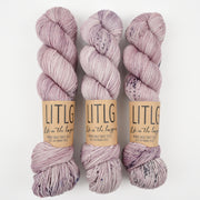 Life in The Long Grass HIGH TWIST SOCK - CRUSH Merino wool Fingering purple Yarn