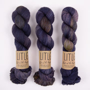 Life in The Long Grass HIGH TWIST SOCK - INTERSTELLAR Merino wool Fingering blue multicolour Yarn