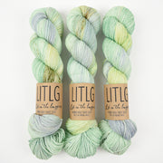 Life in The Long Grass HIGH TWIST SOCK - SUCCULENT Merino wool Fingering green Yarn