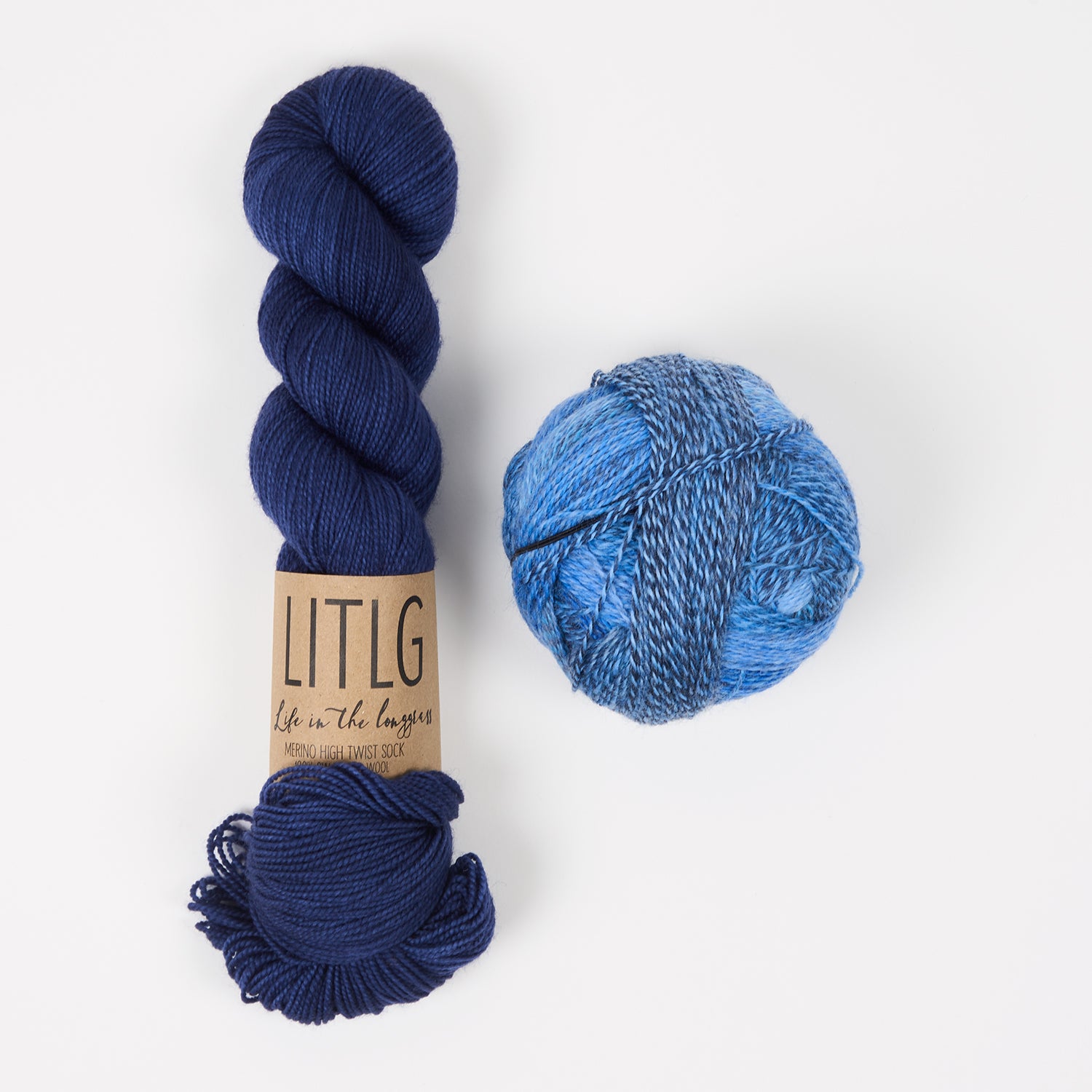 Life in The Long Grass WESTKNITS KIT - INDIGO MOUNTAIN Merino wool Wool Nylon Fingering  Light Fingering Westknits Kits