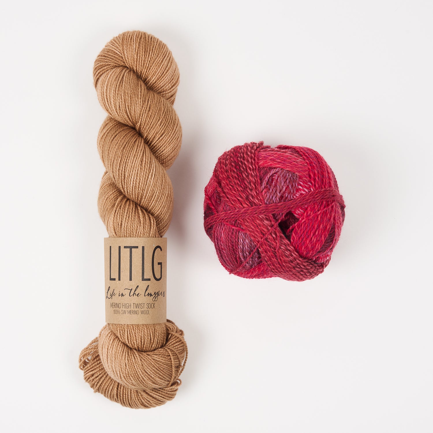 Life in The Long Grass WESTKNITS KIT - RED CAMEL Merino wool Wool Nylon Fingering  Light Fingering Westknits Kits
