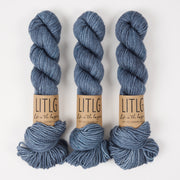 Life in The Long Grass LITLG MERINO ARAN - BLUE ICE Merino wool Aran blue Yarn