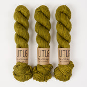 Life in The Long Grass LITLG MERINO ARAN - GOLDEN GREEN Merino wool Aran green Yarn