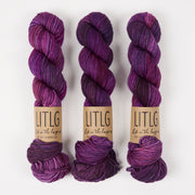 Life in The Long Grass LITLG MERINO ARAN - ROSE GARNET Merino wool Aran purple Yarn