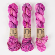 Life in The Long Grass LITLG MERINO ARAN - WILD ROSEBAY Merino wool Aran pink Yarn