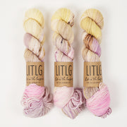 Life in The Long Grass LITLG MERINO ARAN - CLOUDSCAPE Merino wool Aran multicolour yellow pink Yarn