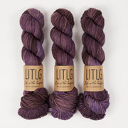 Life in The Long Grass LITLG MERINO ARAN - DUSKY Merino wool Aran purple Yarn