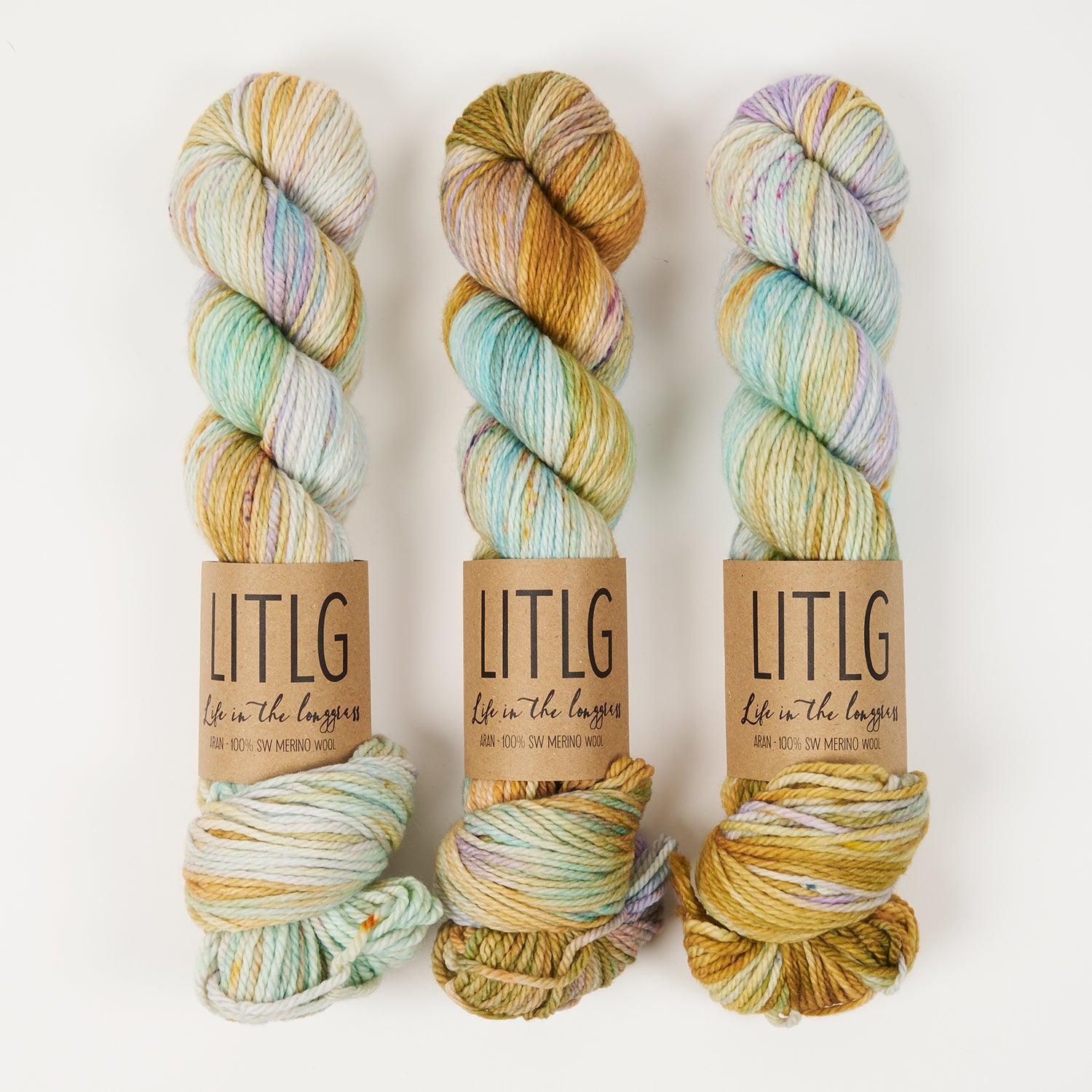 Life in The Long Grass LITLG MERINO ARAN - EARTHSHINE Merino wool Aran Yarn