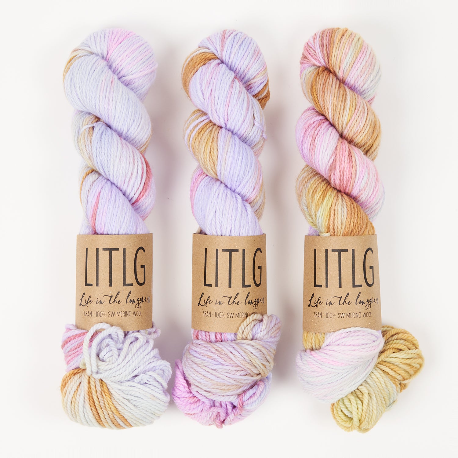 Life in The Long Grass LITLG MERINO ARAN - ECLIPTIC Merino wool Aran multicolor Yarn