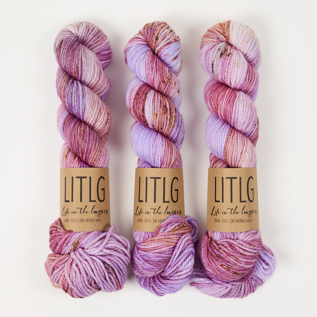Life in The Long Grass LITLG MERINO ARAN - JELLYFISH Merino wool Aran multicolour Yarn