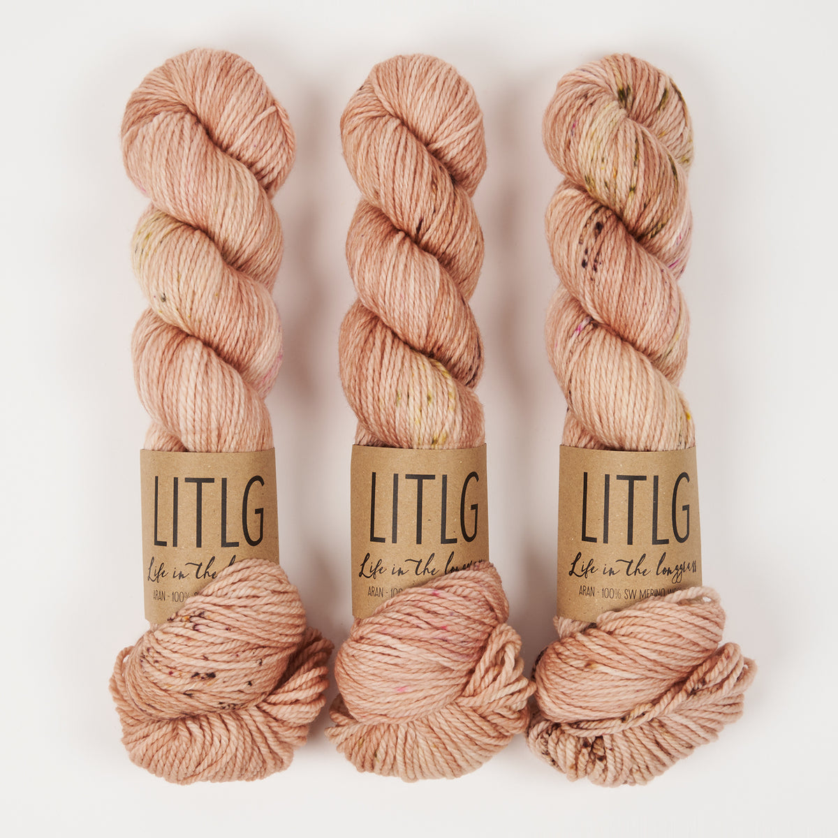 Life in The Long Grass LITLG MERINO ARAN - NOON Merino wool Aran beige Yarn