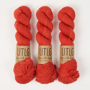 Life in The Long Grass LITLG MERINO ARAN - PEPPERCORN Merino wool Aran red Yarn