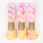 Life in The Long Grass LITLG MERINO ARAN - VIRTUAL Merino wool Aran multicolour pink Yarn