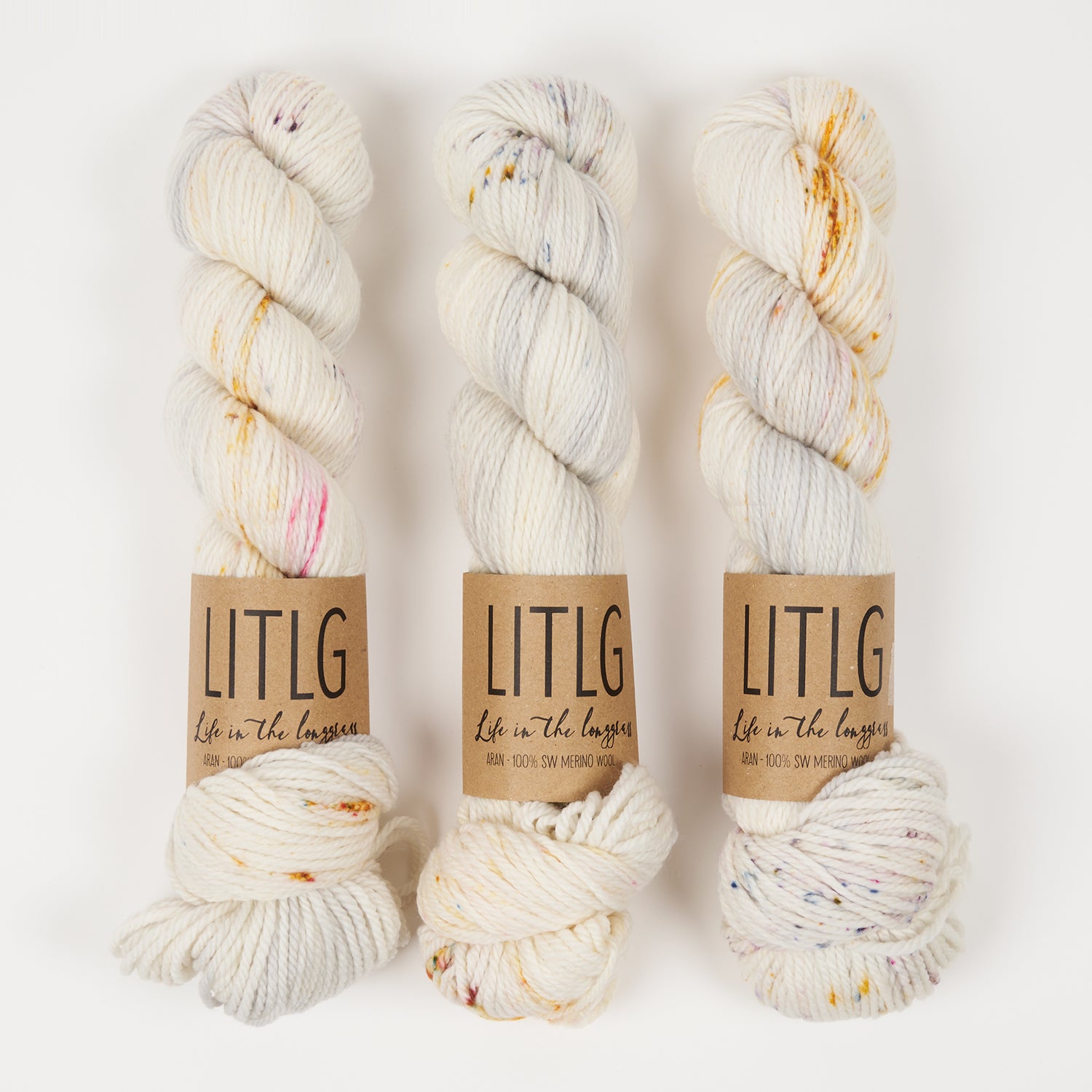 Life in The Long Grass LITLG MERINO ARAN - WOLF Merino wool Aran Yarn