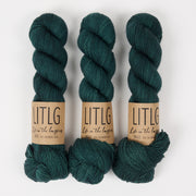 Life in The Long Grass LITLG SINGLES - EMERALD EVE Merino wool Fingering green Yarn