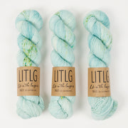 Life in The Long Grass LITLG SINGLES - GAIA Merino wool Fingering blue Yarn