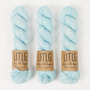 Life in The Long Grass LITLG SINGLES - ICICLE Merino wool Fingering blue Yarn