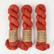 Life in The Long Grass LITLG SINGLES - QUEEN Merino wool Fingering red Yarn