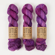 Life in The Long Grass LITLG SINGLES - ROSE GARNET Merino wool Fingering pink Yarn