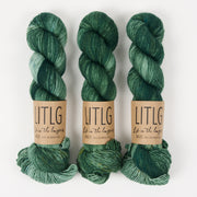 Life in The Long Grass LITLG SINGLES - SPRUCE Merino wool Fingering green Yarn
