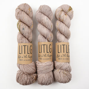 Life in The Long Grass LITLG SINGLES - WHEAT Merino wool Fingering beige Yarn