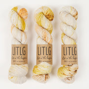 Life in The Long Grass LITLG SINGLES - CREST Merino wool Fingering beige multicolour Yarn