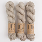 Life in The Long Grass LITLG SINGLES - CLOTH Merino wool Fingering grey Yarn