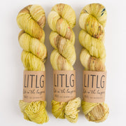 Life in The Long Grass LITLG SINGLES - OIR Merino wool Fingering yellow Yarn