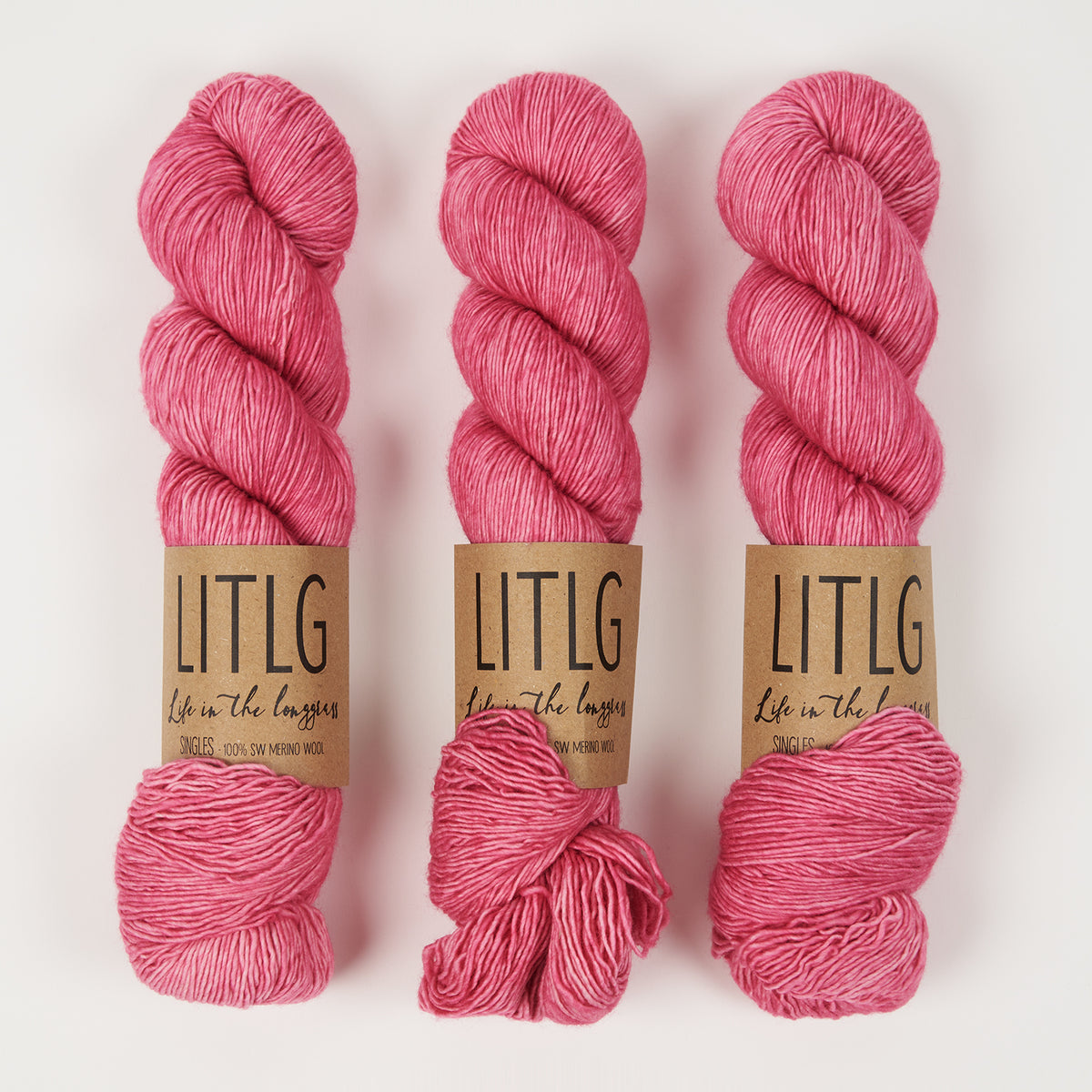 Life in The Long Grass LITLG SINGLES - SECRET Merino wool Fingering pink Yarn