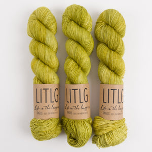 Life in The Long Grass LITLG SINGLES - VALE Merino wool Fingering green Yarn